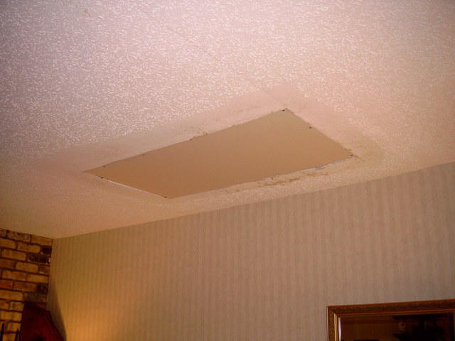 New drywall installed