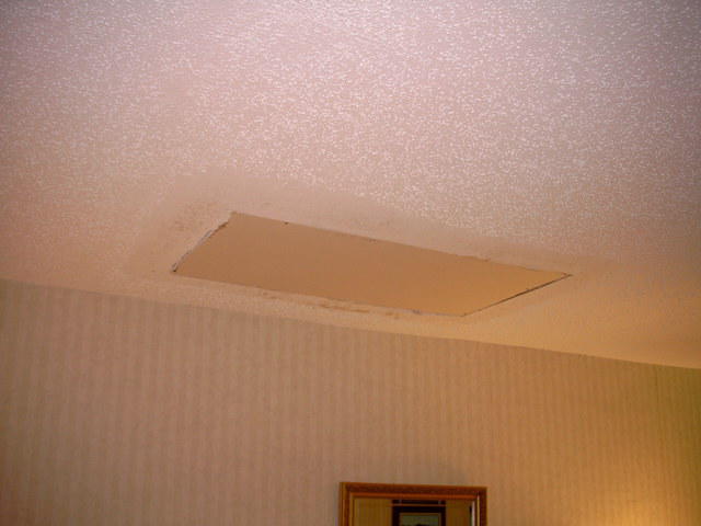 New drywall installed