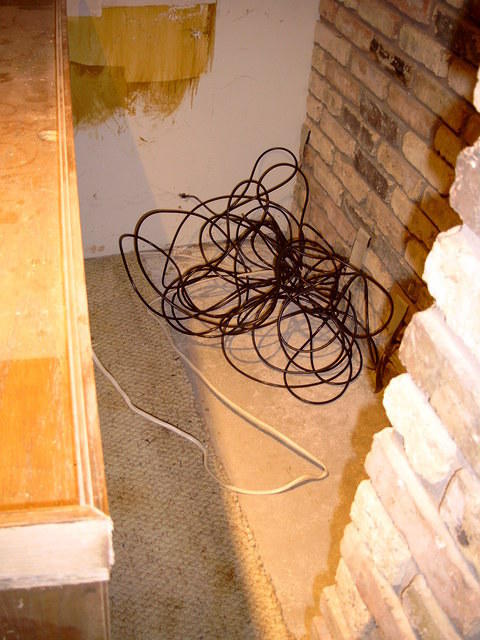 Just a little extra cable