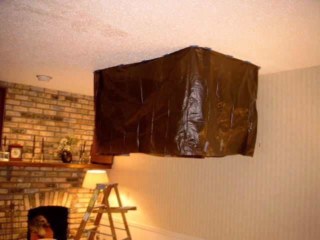 Ready to apply the ceiling texture.