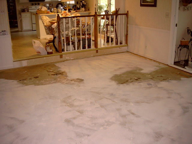 After Mom sealed the floor.