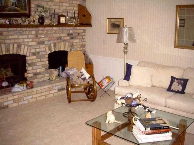 After moving in the furniture.