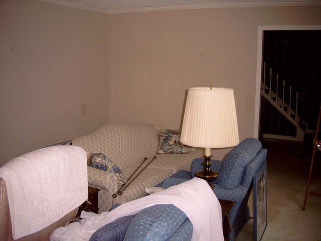 Living room painting done