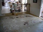 Before Mom sealed the floor.